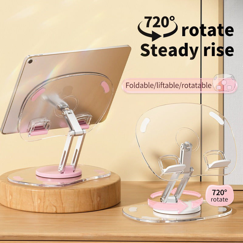 Supporto pieghevole girevole 360° per tablet e smartphone