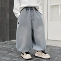 Boys  Casual Denim Curved Pants Spring Autumn Versatile Trousers