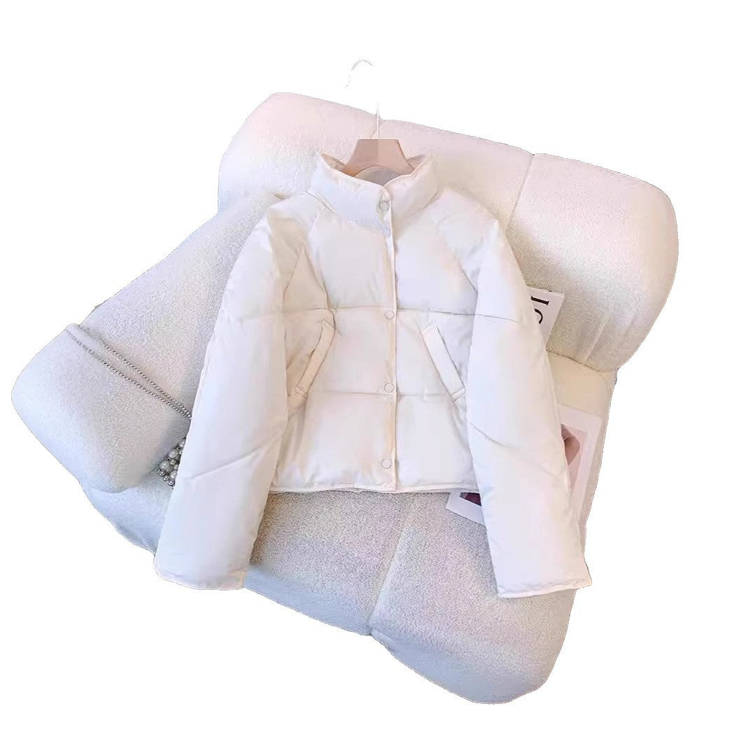 Women's Loose Fit Short Puffer Jacket for Petite