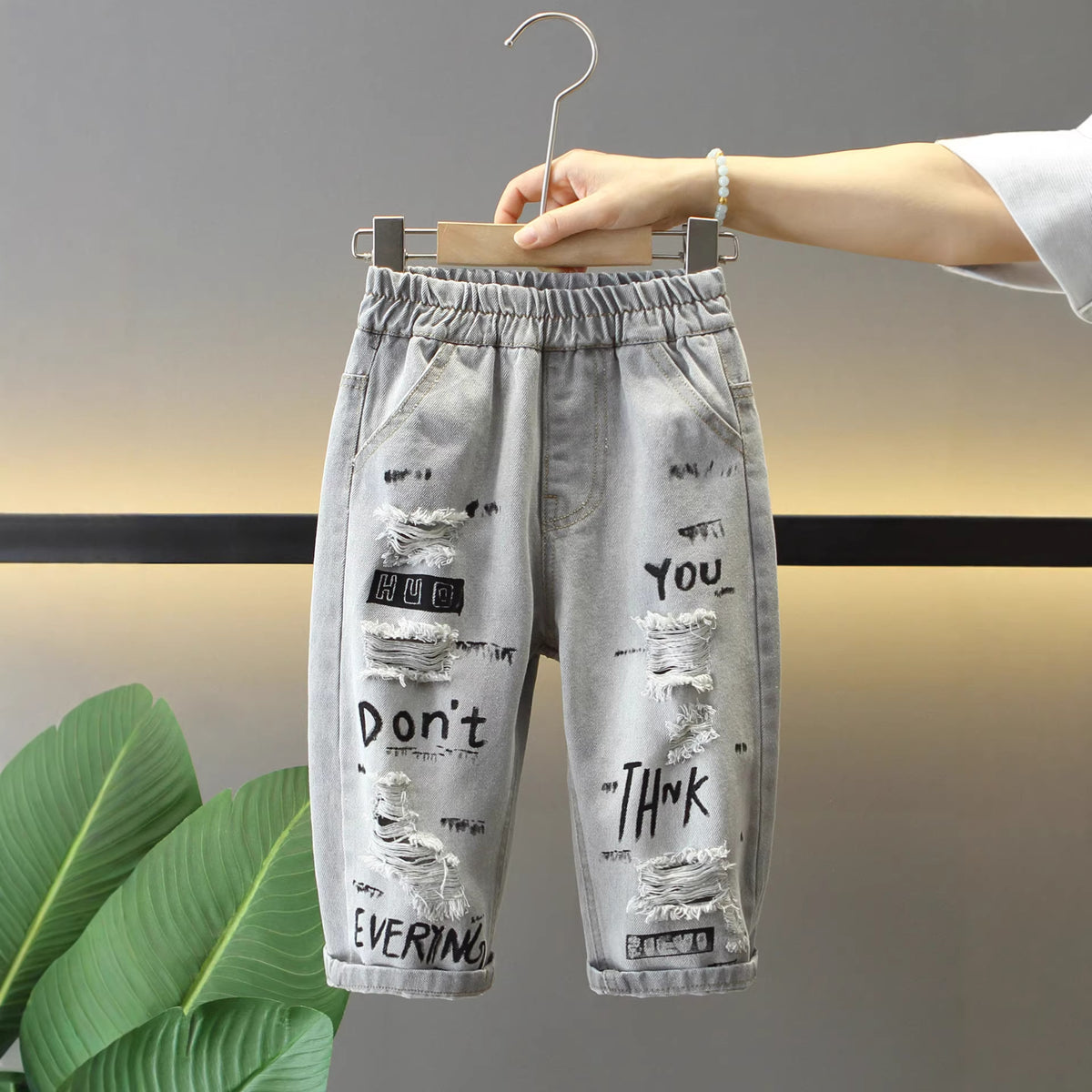 Boys' Casual Straight Leg Denim Pants