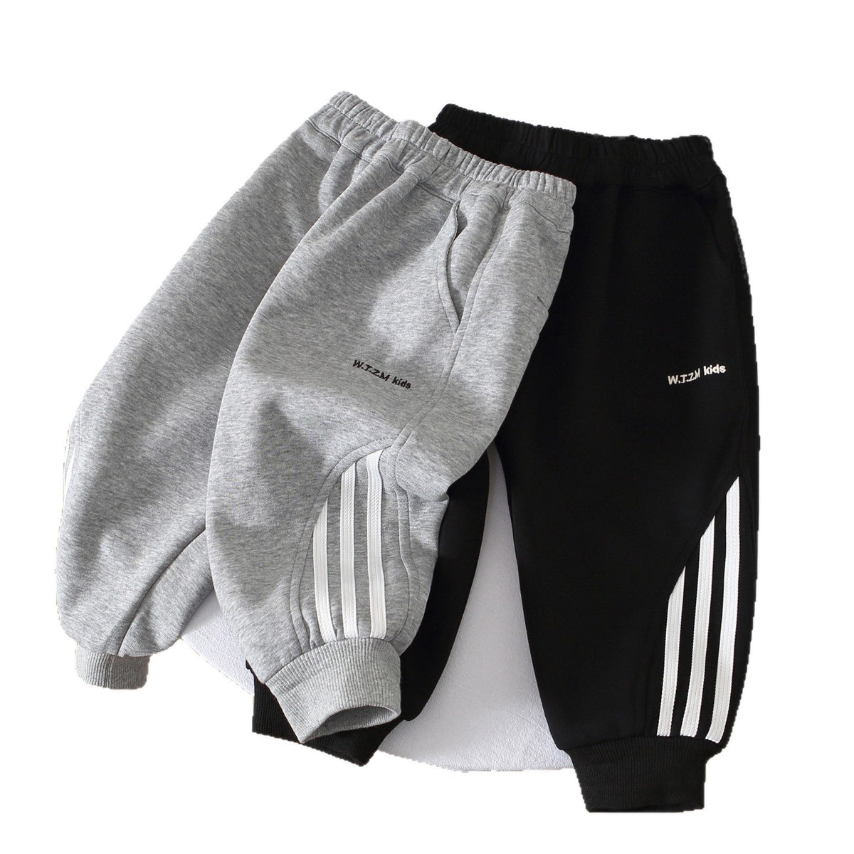 Boys Casual Sport Sweatpants Elastic Waist Drawstring Long Pants