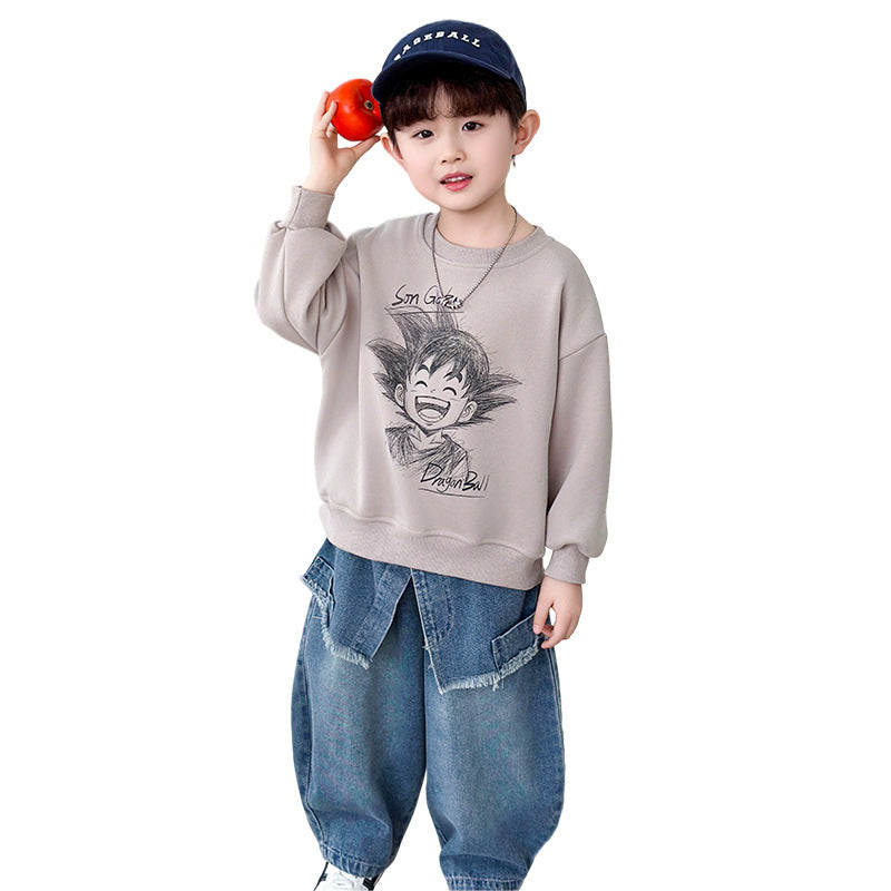 Boys Cool Long Sleeve Crew Neck Sweatshirt