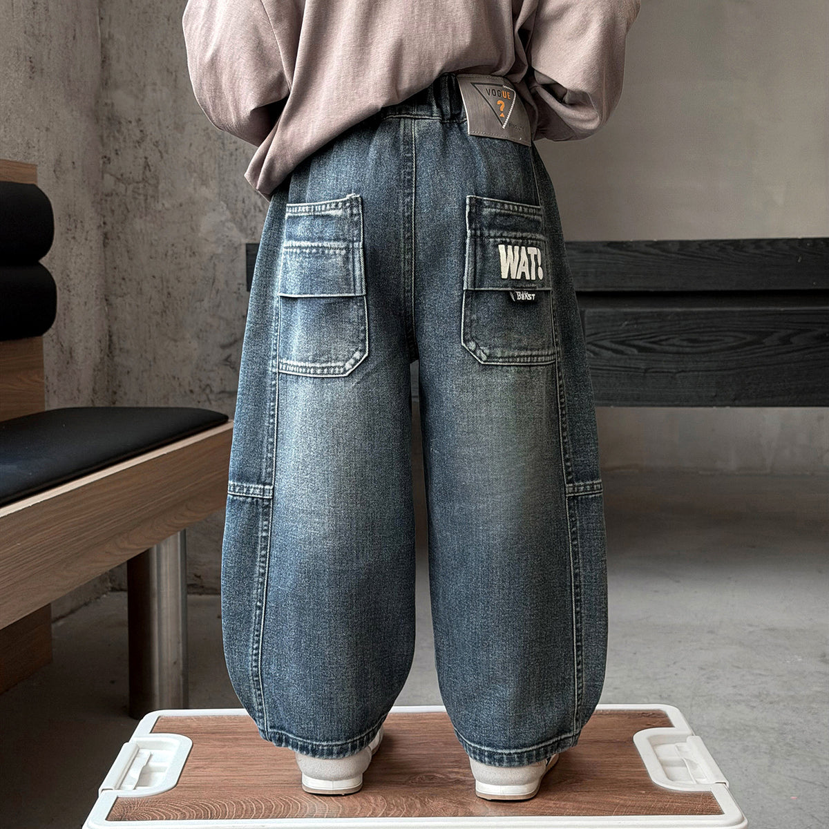 Casual Boys Denim Jeans Wide Leg Pants
