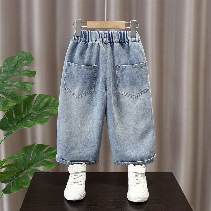 Boys' Casual Straight Leg Denim Pants