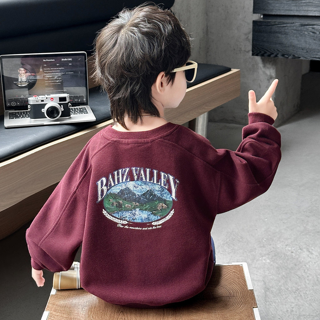 Long Sleeve Casual Sweatshirt for Boys