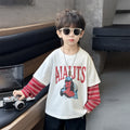 Stylish Layered Long Sleeve Crew Neck Boys' T-Shirt