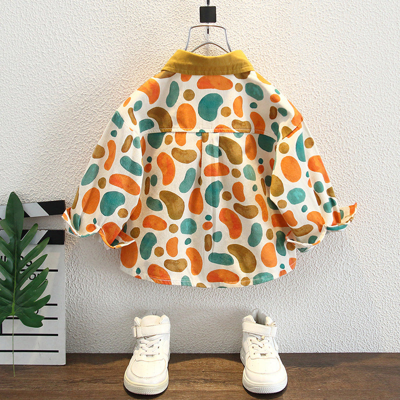 Floral Long Sleeve Shirt for Toddler  Little Boys