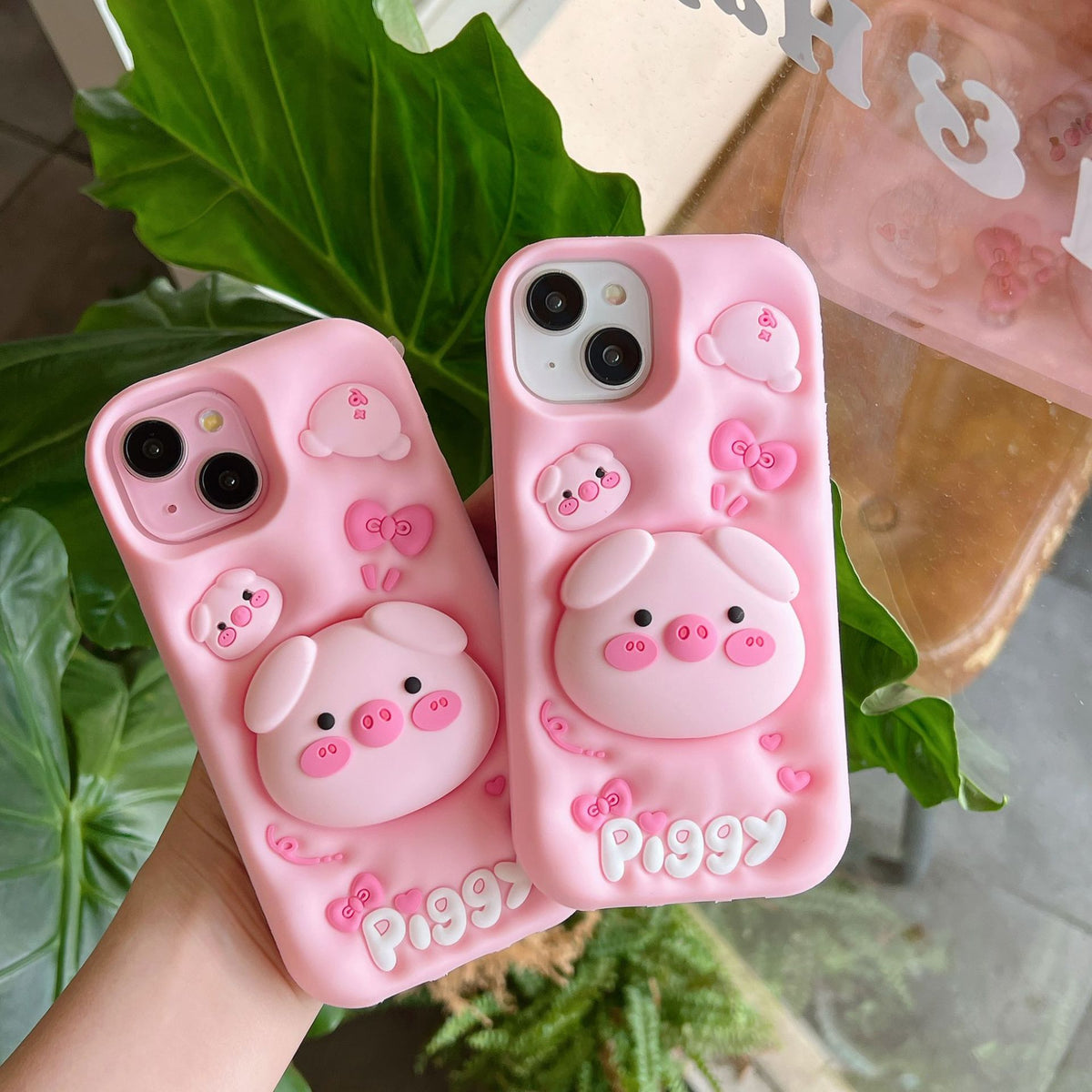 Protective Case with Stand for iPhone 17 Pro Max, Pink Pig Design, Full Coverage Shockproof Case for iPhone 15/14/13/12 Pro