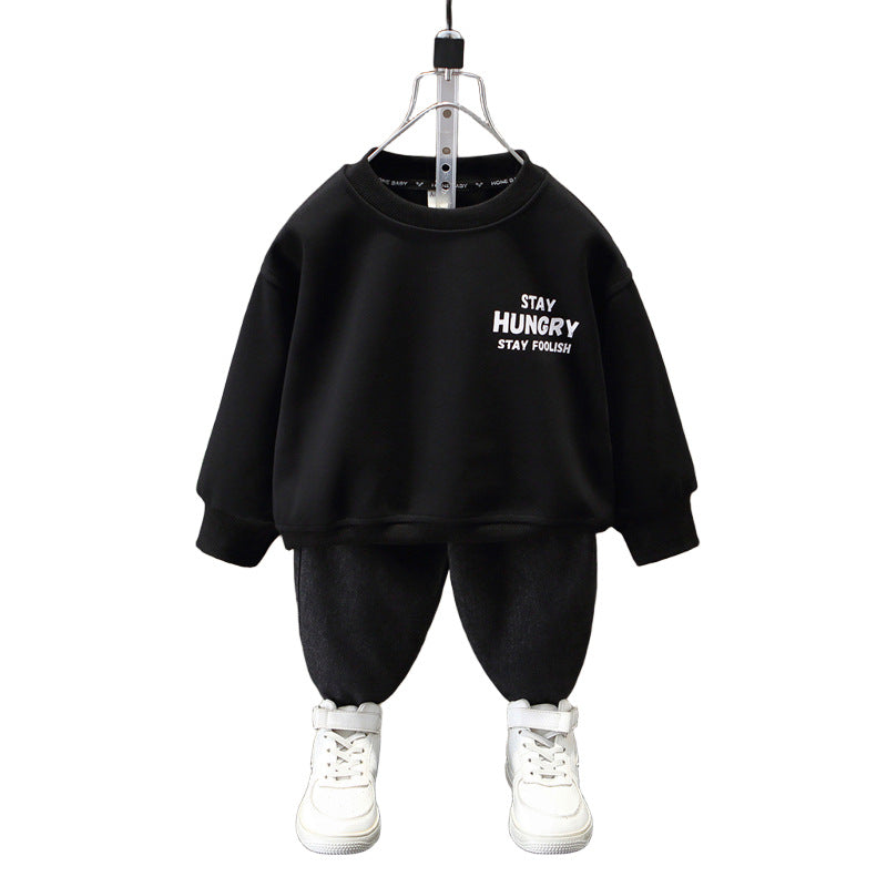 Boys Casual Long Sleeve Pullover Sweatshirt Autumn Base Layer Top
