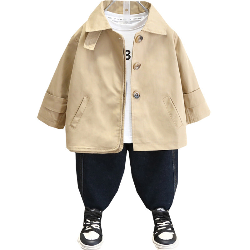Stylish Boys' Spring Autumn Windbreaker Jacket