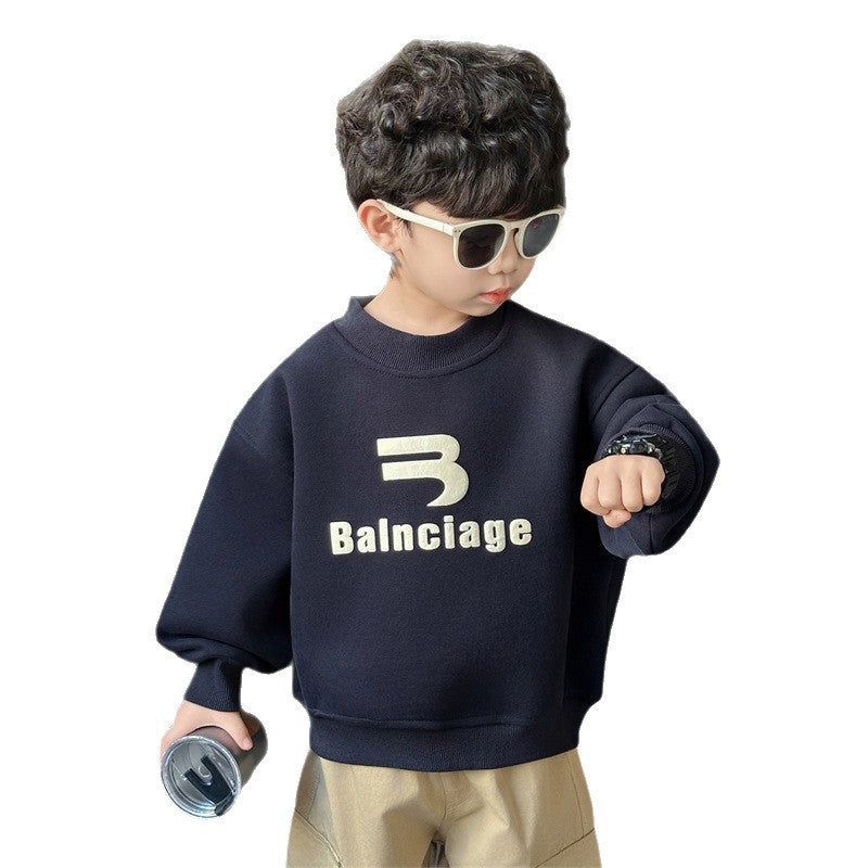 Trendy Pullover Long Sleeve Round Neck Sweatshirt