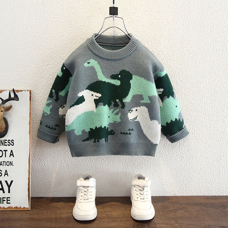 Boys Autumn Winter Casual Knit Sweater Top