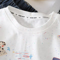 Casual Trendy Boys Graphic Print Short Sleeve Cotton T-Shirt