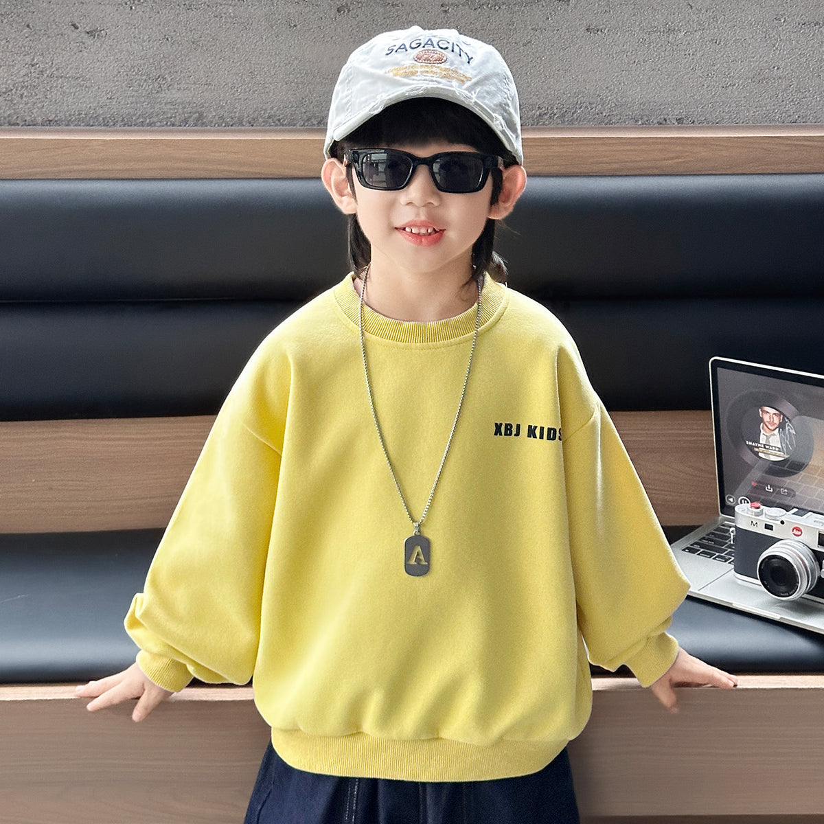 Boys  Casual Long Sleeve Pullover Sweatshirt