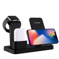 Supporto di ricarica wireless 3 in 1 per telefono, auricolari e orologio