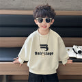 Trendy Pullover Long Sleeve Round Neck Sweatshirt