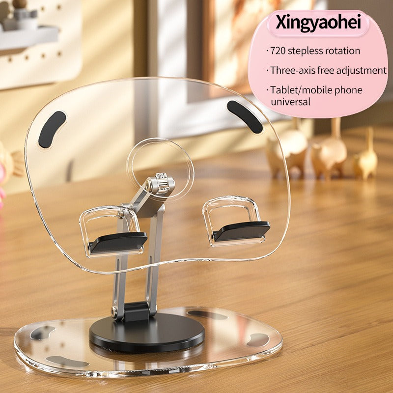 Supporto pieghevole girevole 360° per tablet e smartphone