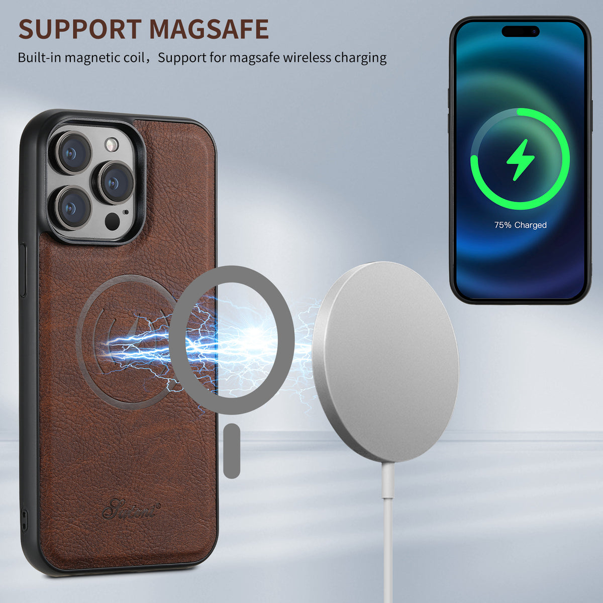 Applicable iPhone 15 Pro Max Card Slot Phone Case