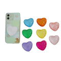 Candy colored heart-shaped stand three-dimensional heart-shaped crystal white stand cute small stand universal