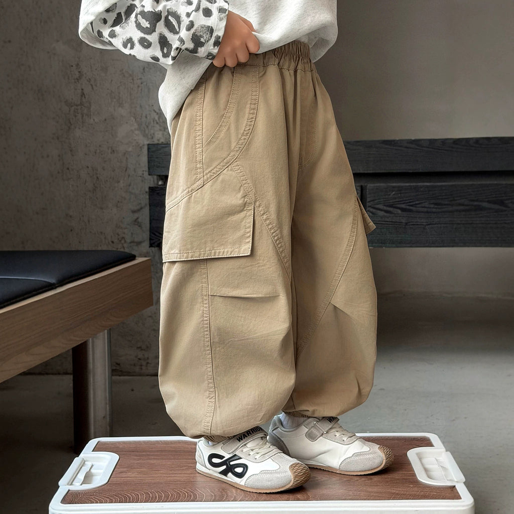 Boys'  Casual Cargo Jogger Pants