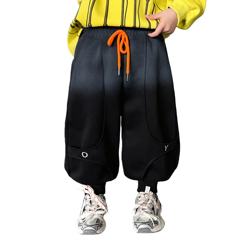 Boys Autumn Casual Sporty Tapered Jogger Pants