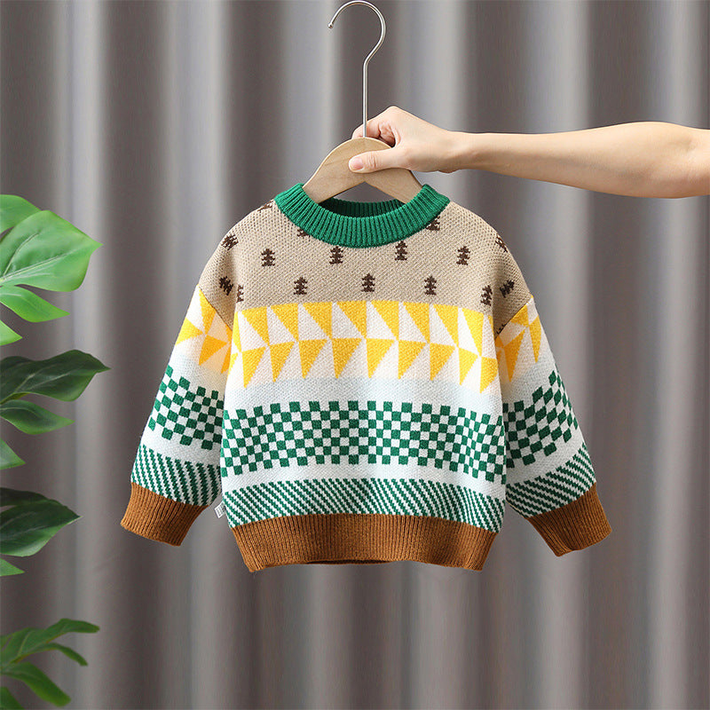 Boys Autumn Winter Fashion Knitwear Sweater Top
