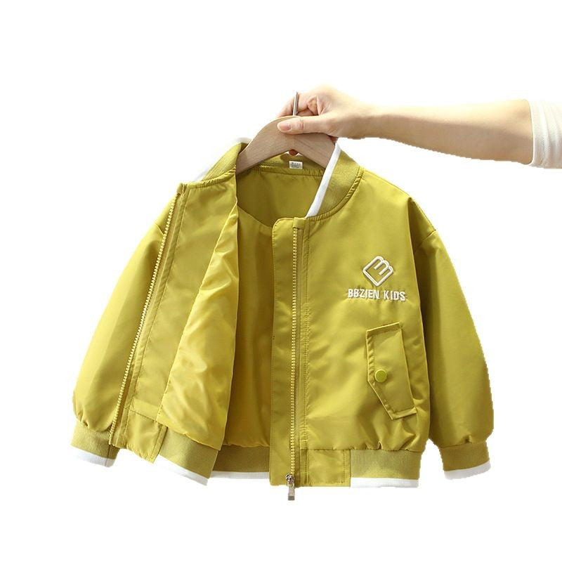 Stylish Casual Boys Baseball Jacket Spring Autumn Kids Varsity Coat