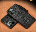 Applicable Apple 16 Phone Case Crocodile Leather iPhone 17 Pro Max Genuine Leather 15 Plus Case XS Max Protection