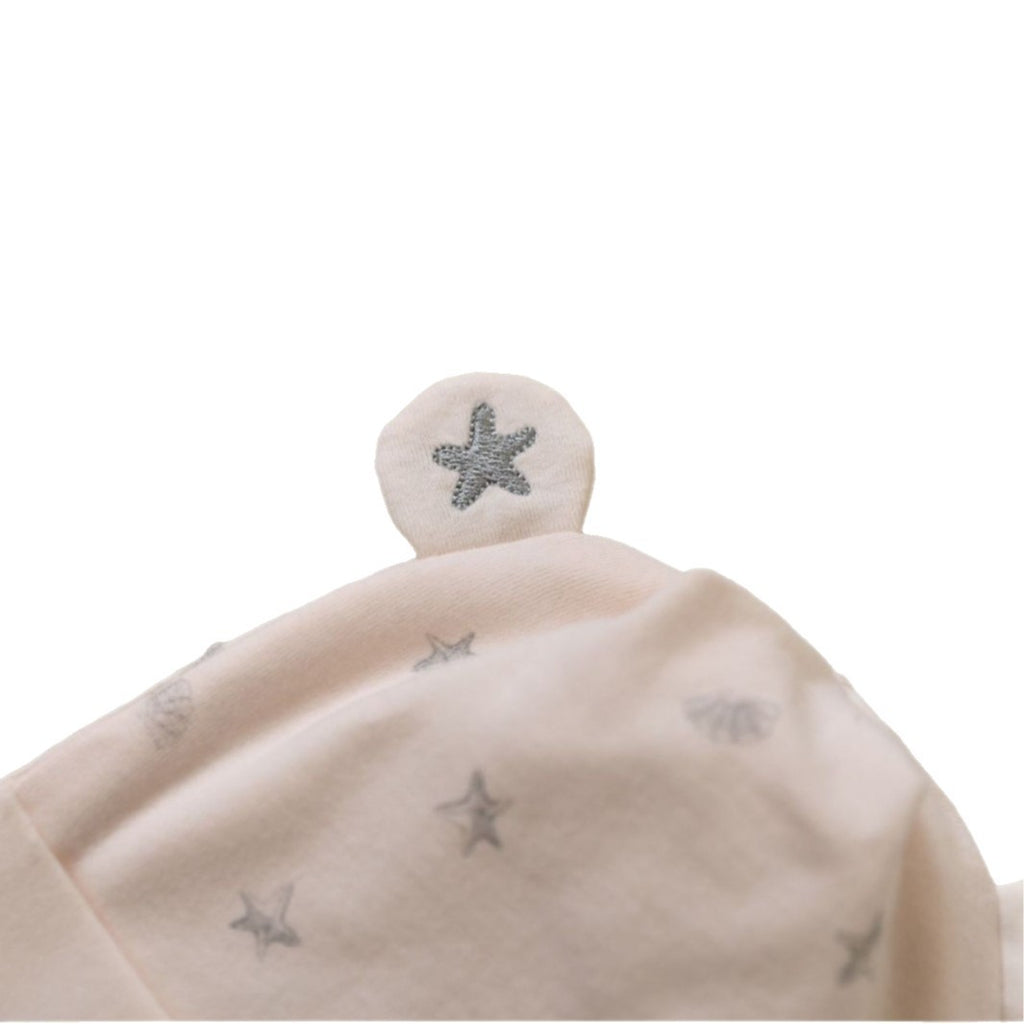 Double Layer Class A Cotton Newborn Baby Cap, Unisex Infant Skull Hat for Spring Autumn