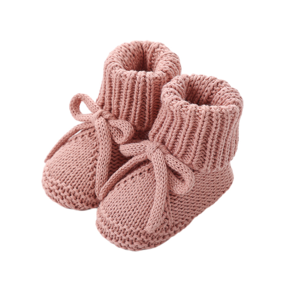 Knitted Bow Baby Socks
