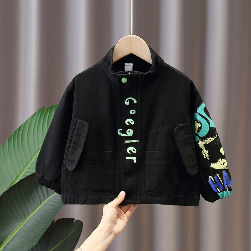 Stylish Boys' Spring Autumn Windbreaker Jacket