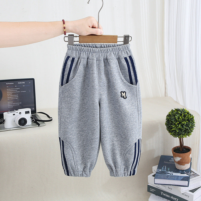 Casual Loose Fit Boys Sweatpants Long Pants