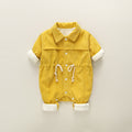 Fall Winter Thickened Corduroy Romper for Baby Boys 0-1 Years