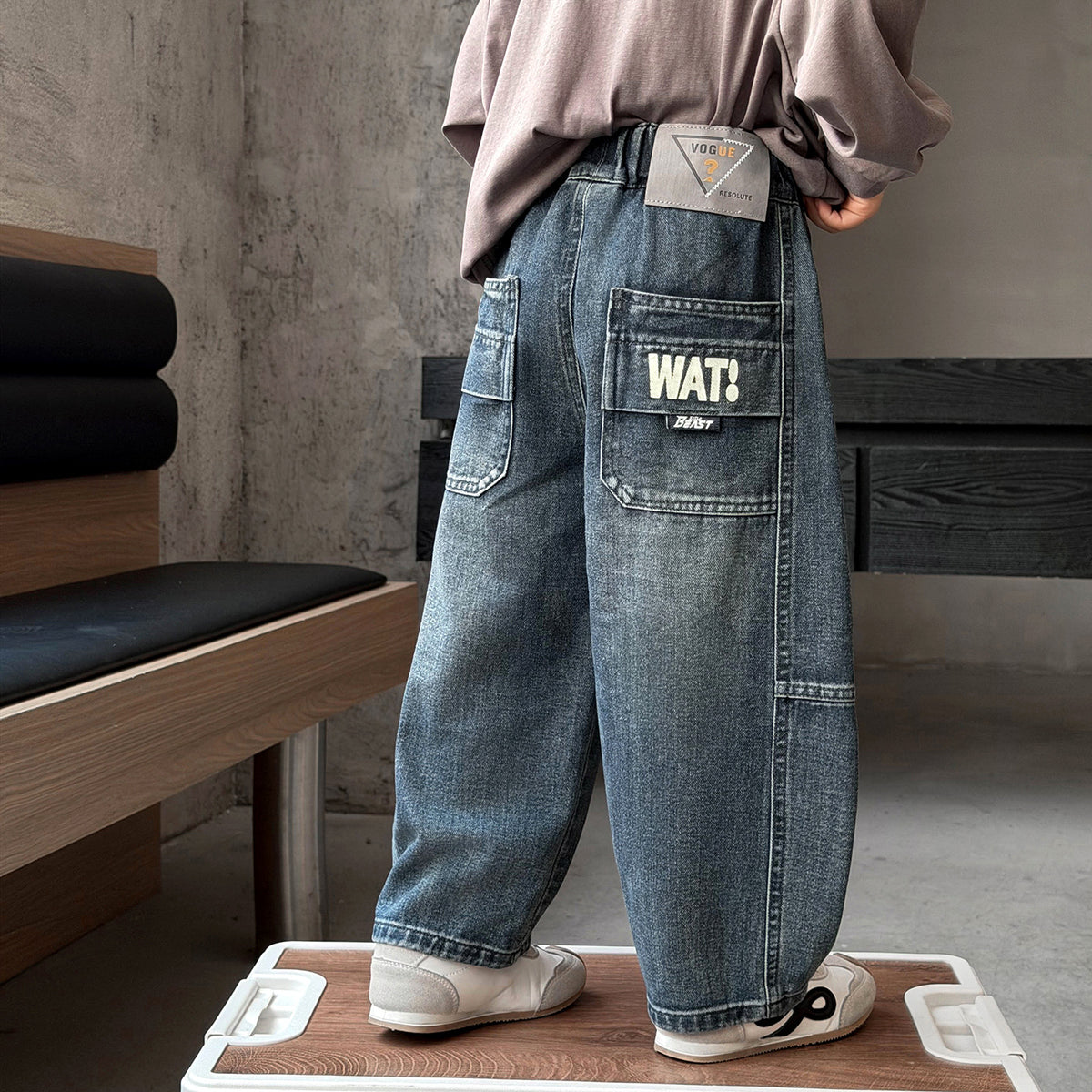 Casual Boys Denim Jeans Wide Leg Pants