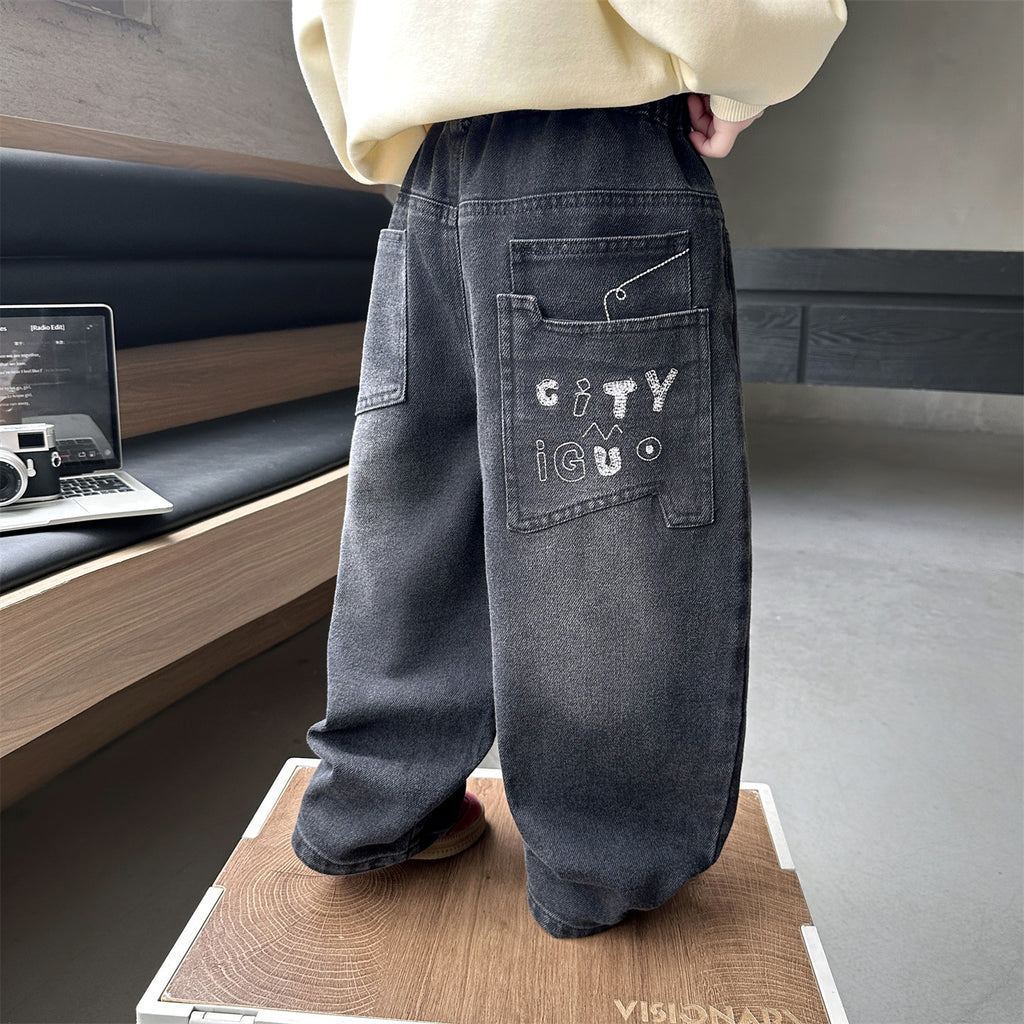 Boys Denim Casual Pants Spring Autumn