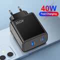 Fast charging mobile phone charging head dual PD Type-C mobile phone charger