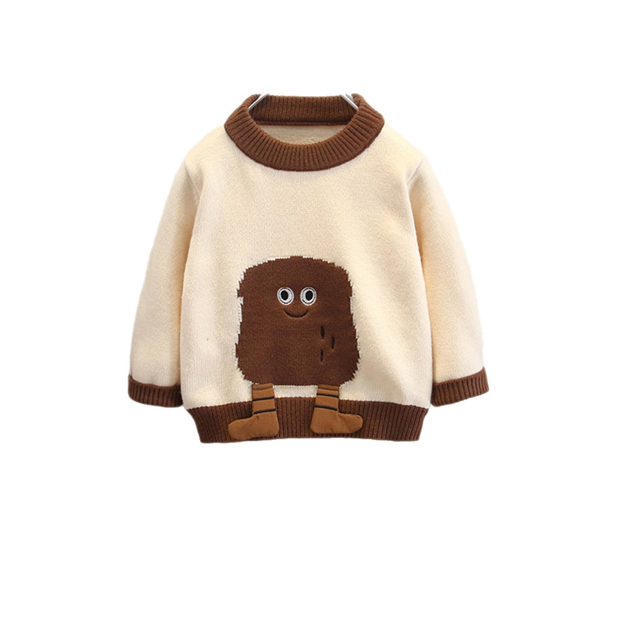 Cartoon Style Toddler Boys Warm Knit Sweater Autumn Winter Pullover