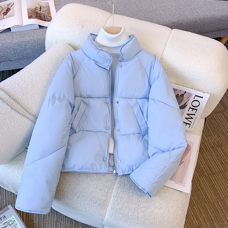 Women's Loose Fit Short Puffer Jacket for Petite