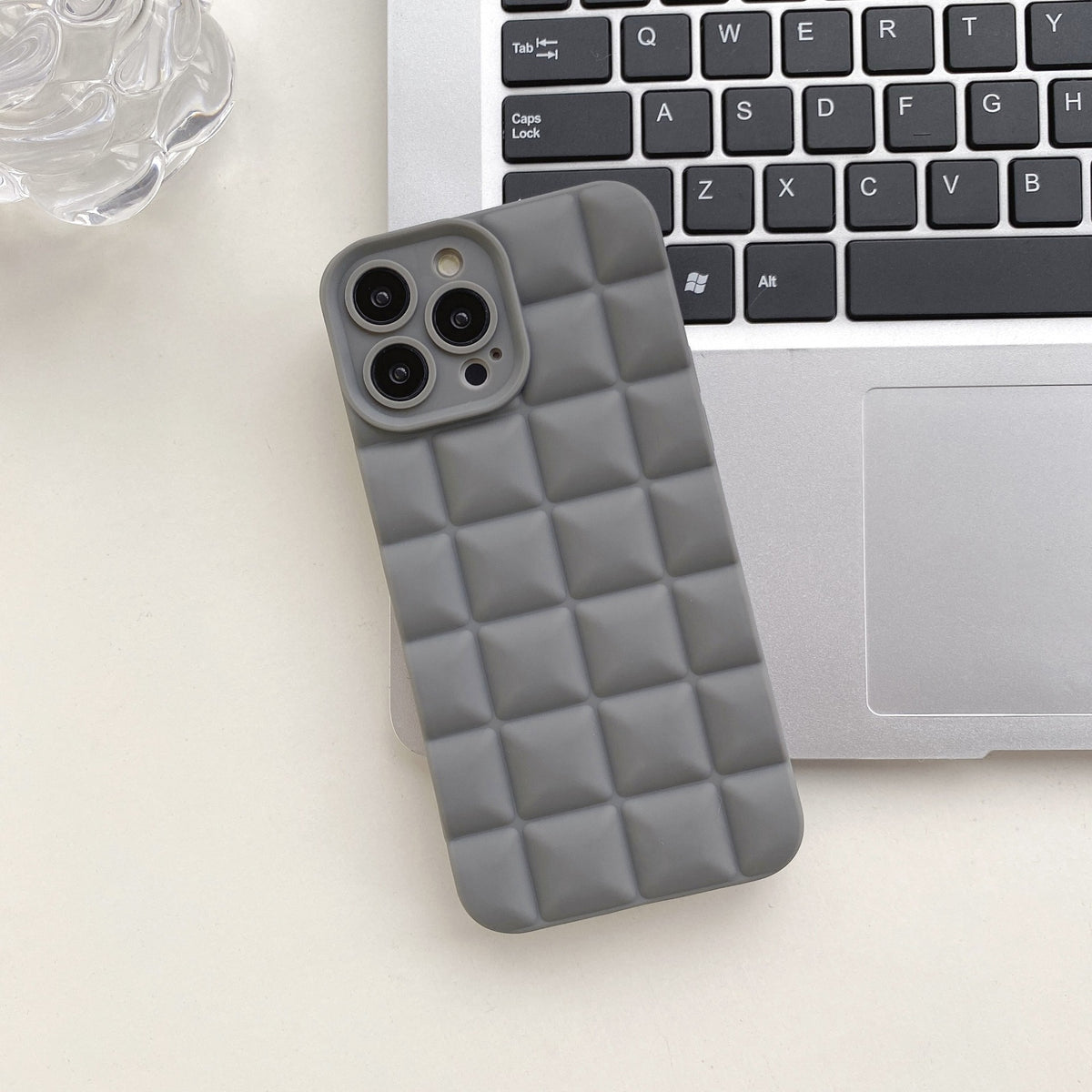 3D Lattice Suitable Apple iPhone Phone Case 14max Angel Eyes 12pro Transparent TPU13/XR Soft Case