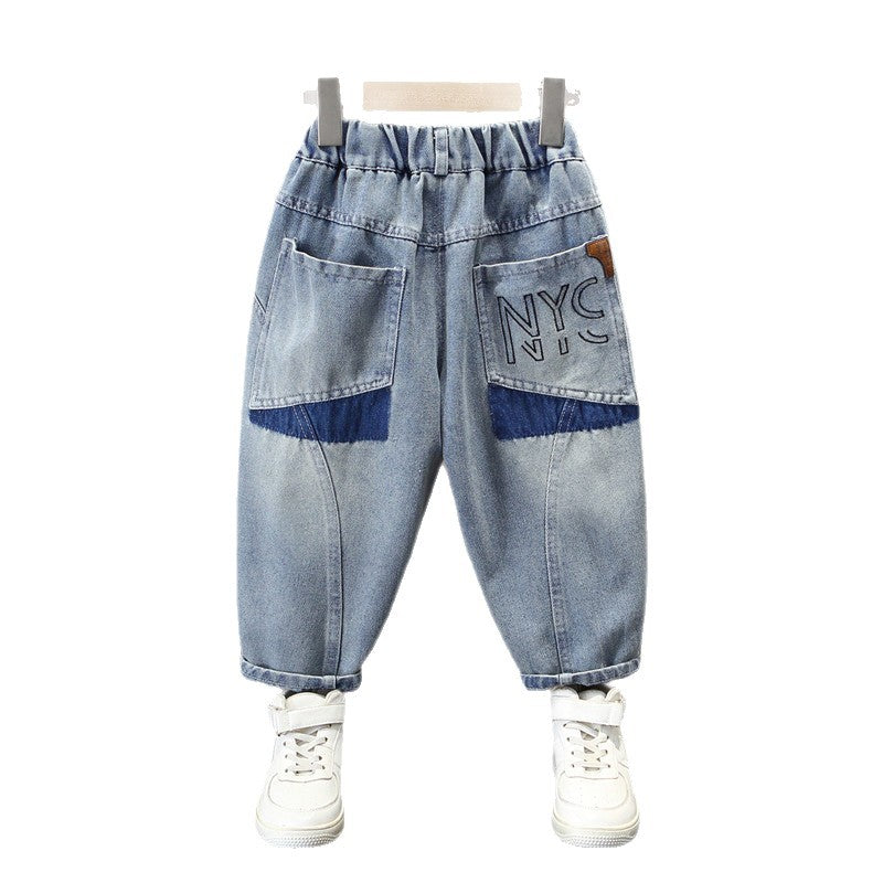 Boys Casual Soft Denim Long Pants