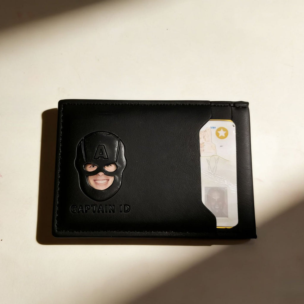 Portacarte pieghevole in PU 10 × 7 cm
