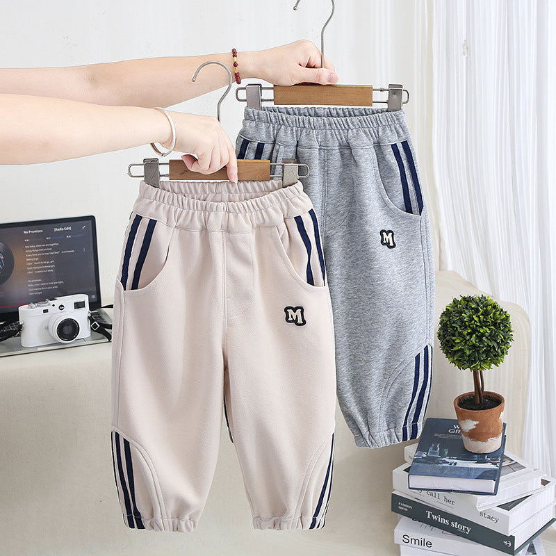 Casual Loose Fit Boys Sweatpants Long Pants