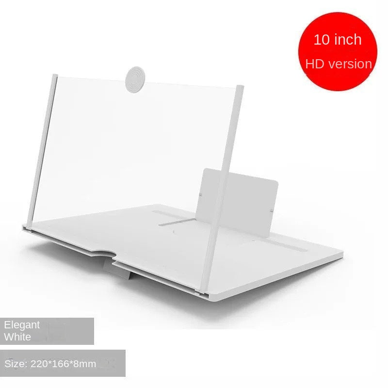3D Screen HD Phone Magnifier Mobile Desktop Screen Amplifier Stretchable Phone Stand 10 Inch