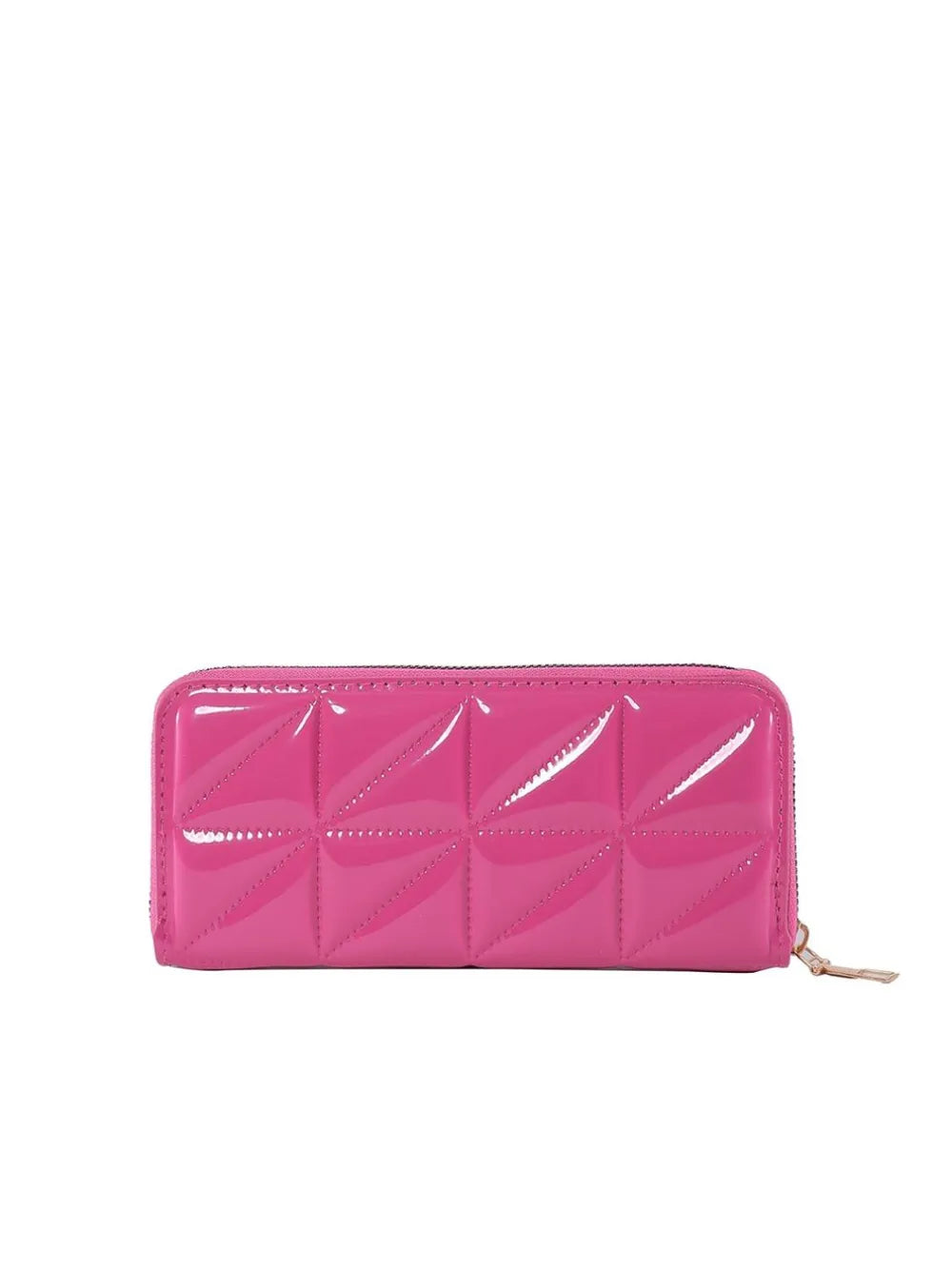 Portafoglio in PU con zip, formato 19 cm