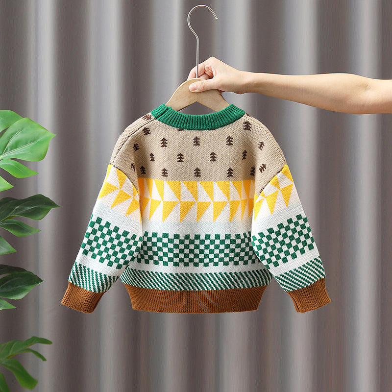 Boys Autumn Winter Fashion Knitwear Sweater Top