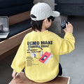 Boys  Casual Long Sleeve Pullover Sweatshirt
