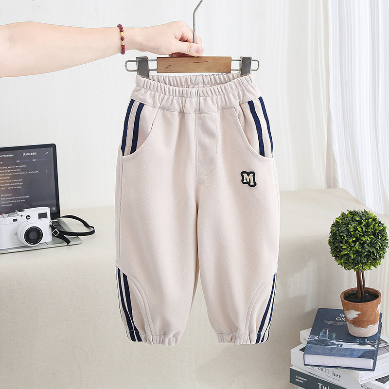 Casual Loose Fit Boys Sweatpants Long Pants