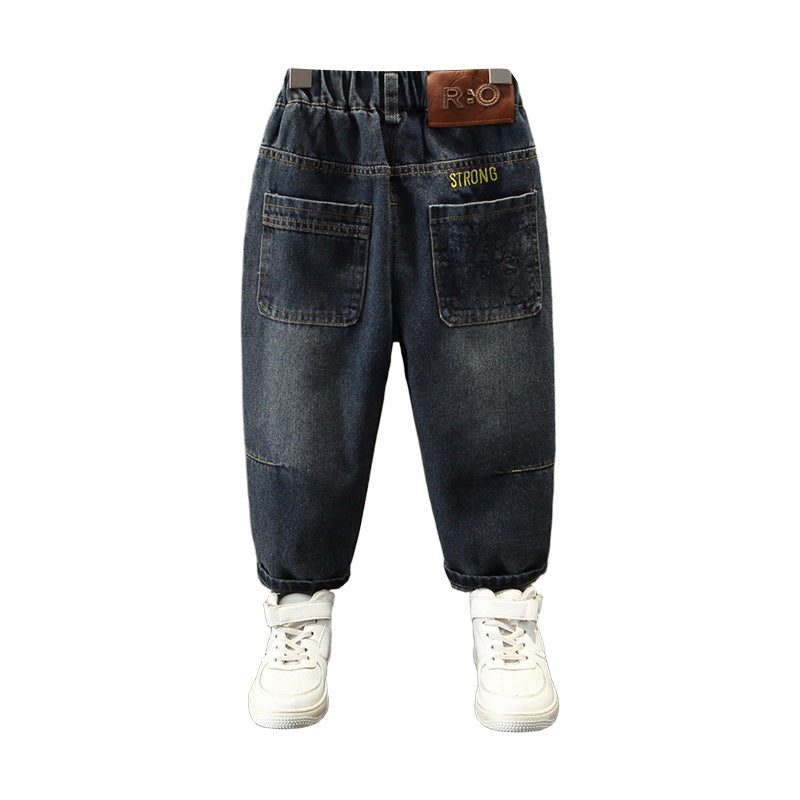 Kids Boys Casual Straight Leg Denim Pants