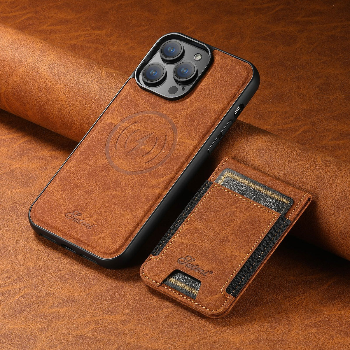 Applicable iPhone 15 Pro Max Card Slot Phone Case