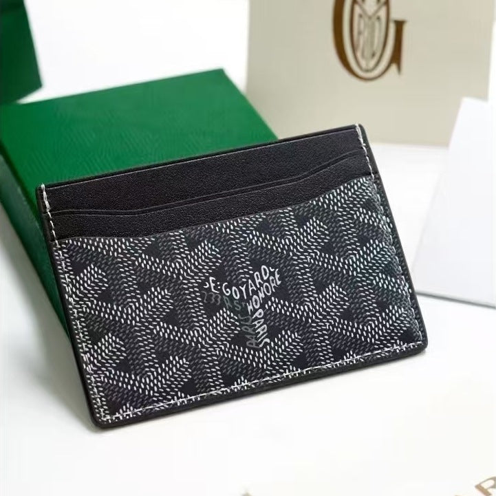 Goyard Fashion Card Holder for Men and Women, Multi-functional Wallet with Card and ID Slots, Casual Everyday Compact Card Case